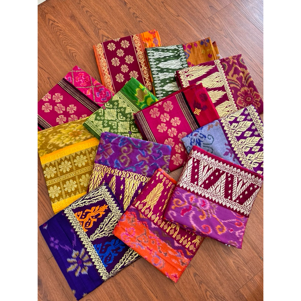 Endek Tumpal Songket Asli / Endek Tepi Songket Asli