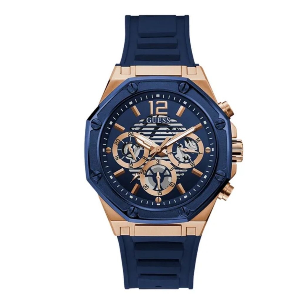 Jam Tangan Guess GW0263G2 Karet Biru Original