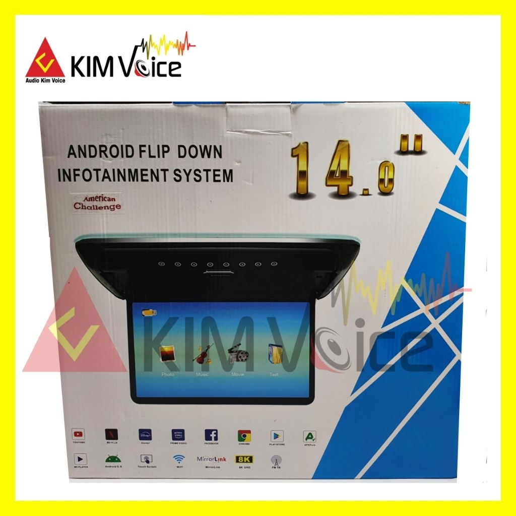 TV Roof / Plafon Android american  challenge 14 inch