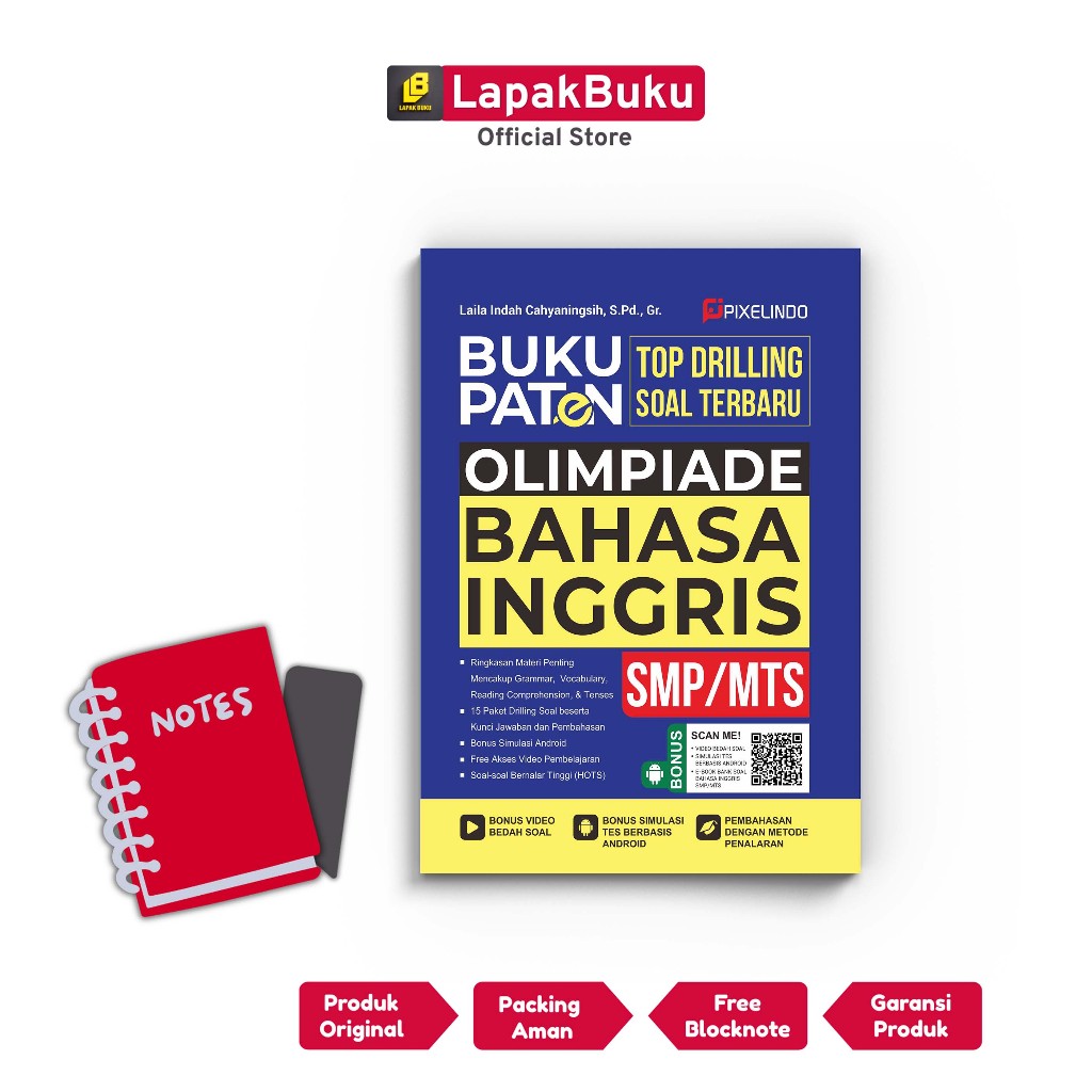 Buku Paten Olimpiade Bahasa Inggris SMP/MTs Terupdate