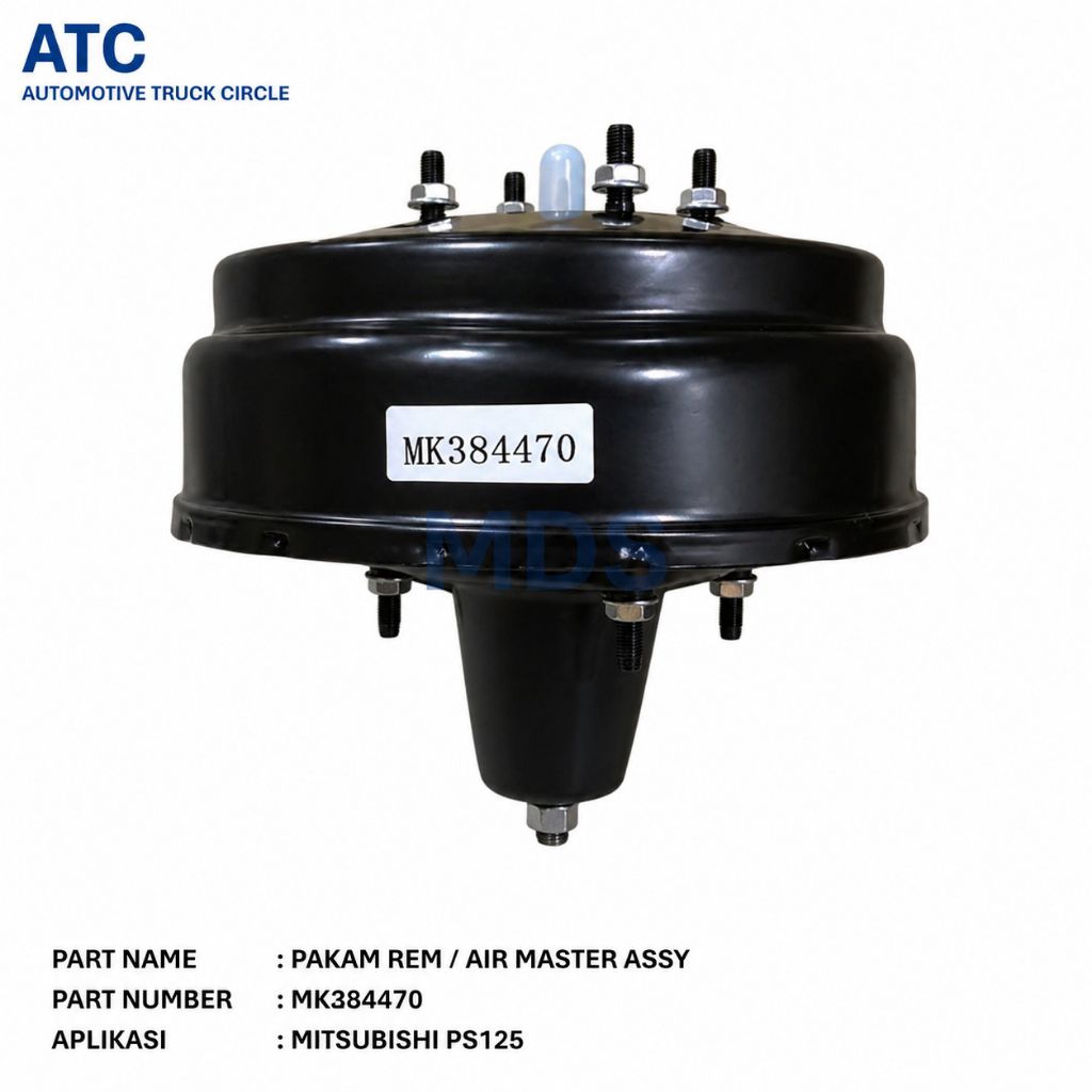 MK384470 PAKAM REM BRAKE BOOSTER AIR MASTER ASSY MITSUBISHI PS125 CANTER
