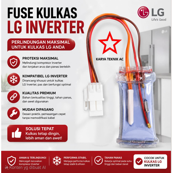 FUSE KULKAS LG INVERTER GABUNG