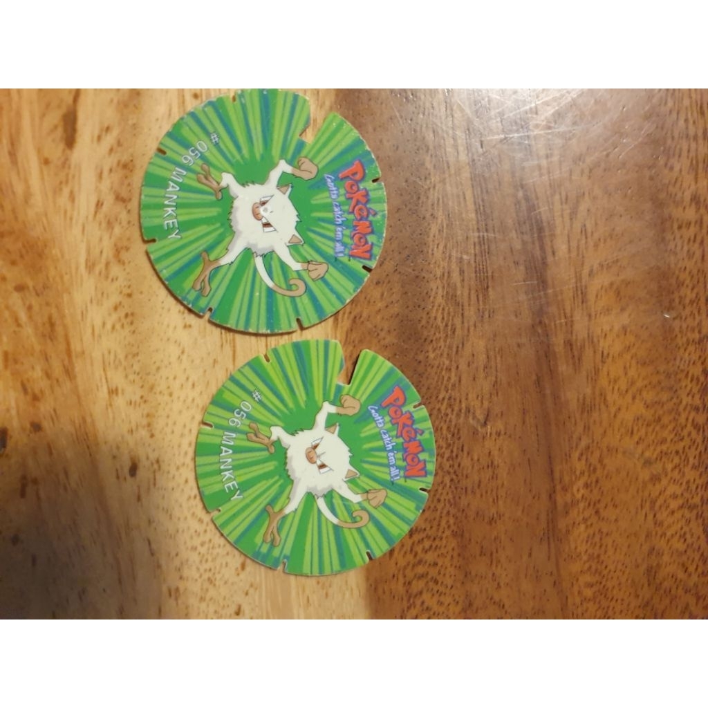Tazos Spin Pokemon Mankey