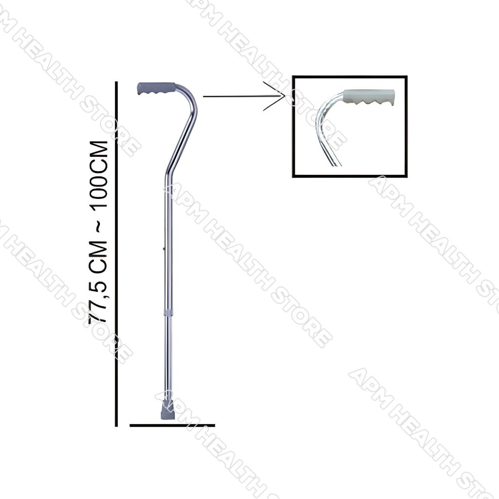 Gea Tongkat Kaki 1 Leher Angsa FS928L Silver
