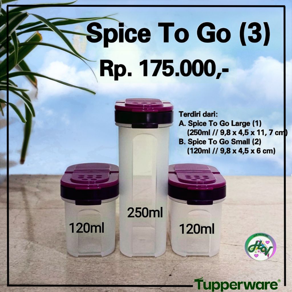 Spice To Go (3) Tupperware