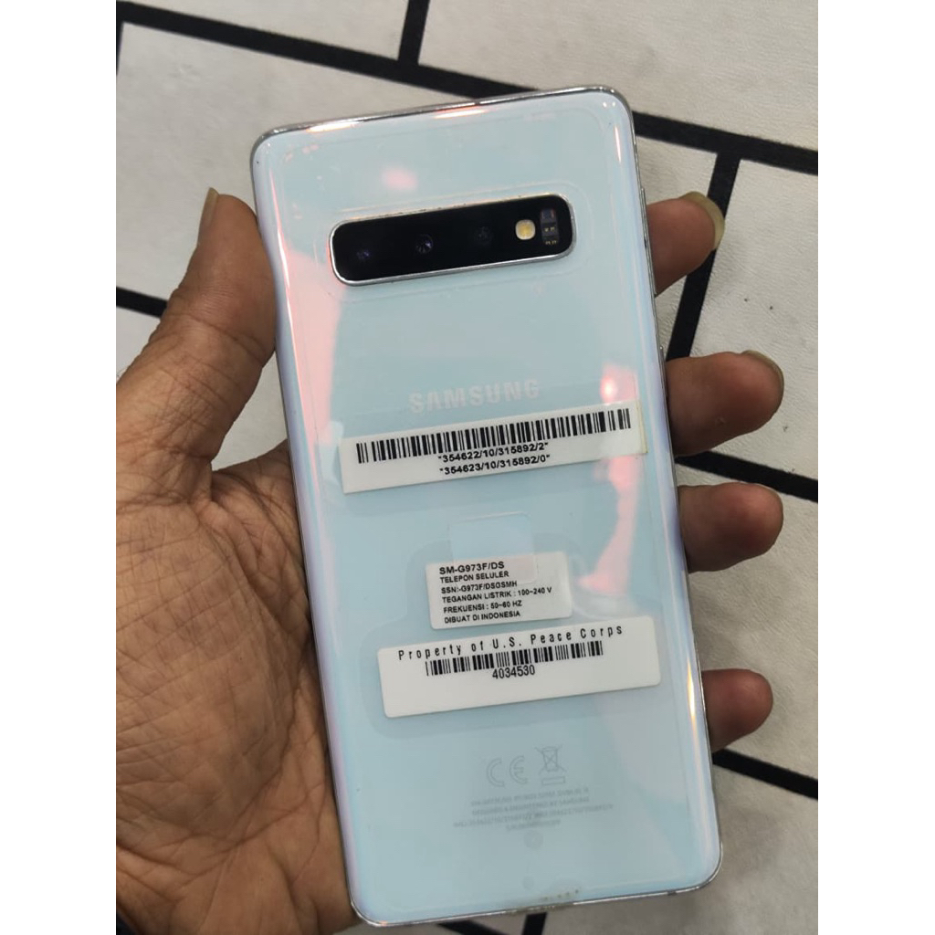 samsung s10 ram 8/128 mulus orian no shadow bening kelengkapan hp + charger