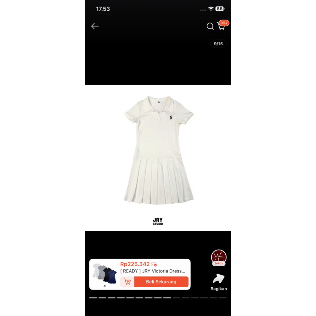 JRY VICTORIA DRESS WHITE