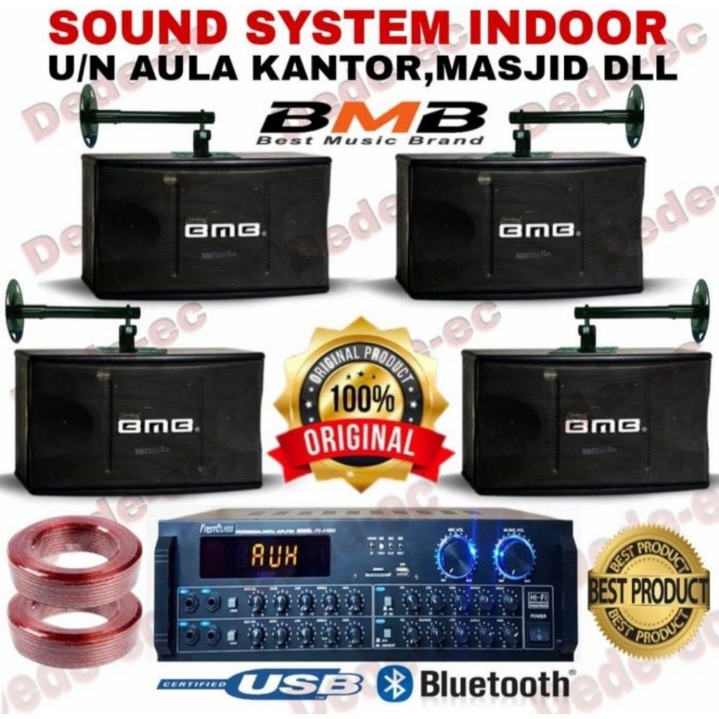 Paket Speaker Indoor Masjid atau speaker meeting room paket Speaker BMB 8 Inch original