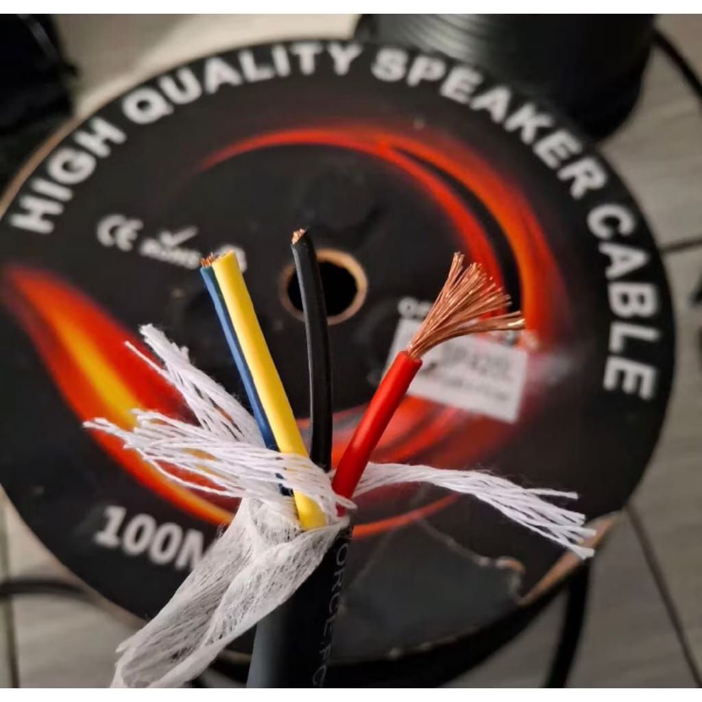 Kabel Speaker 4x2,5 Ecer persatu meter lentur kabel audio