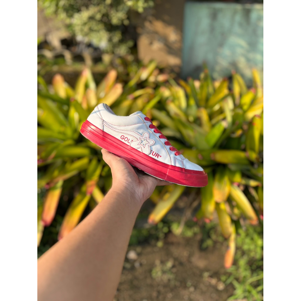 Converse one star x golf le fleur racing red