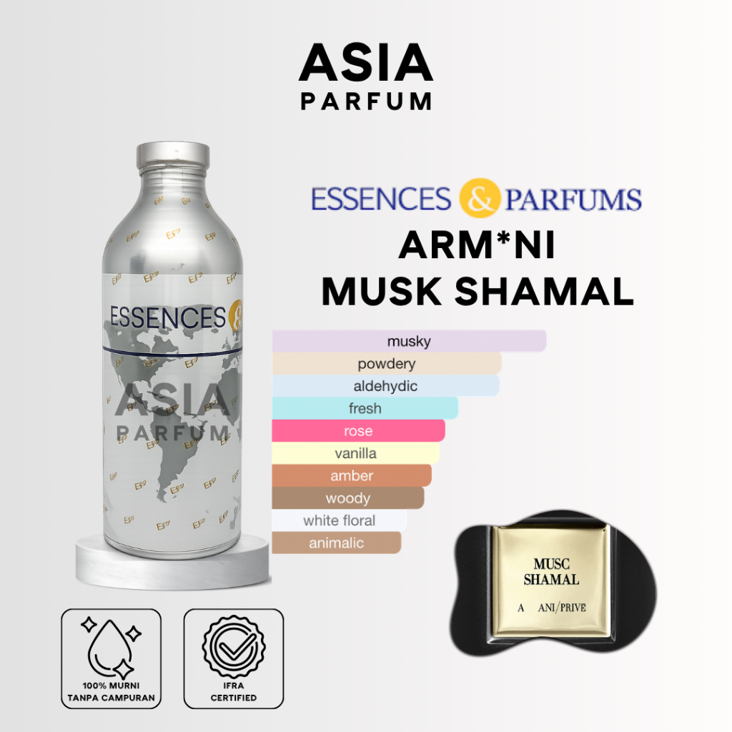 ESSENCES & PARFUMS MUSK SHA 73677 - BIBIT PARFUM ARMN MUSK SHAMAL - SEGEL & REPACK 100G