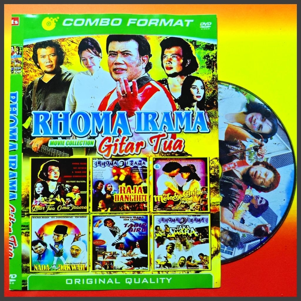 Kaset Film Indonesia Jadul Koleksi Rhoma Irama Edisi Gitar Tua Campuran Edisi Pilihan Viral 6in1