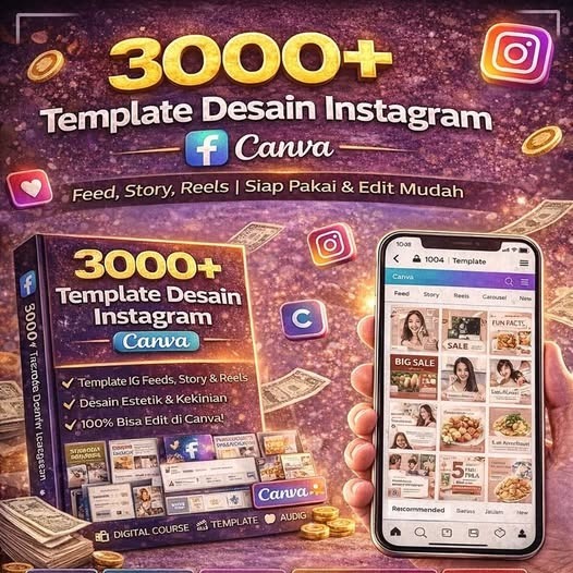 3000+ Template Desain Instagram via Canva siap pakai