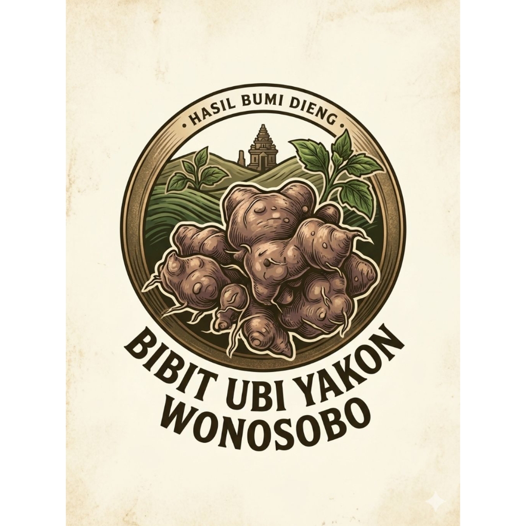 Bibit Ubi Yacon Asli Wonosobo 100%,  Bibit 100gr