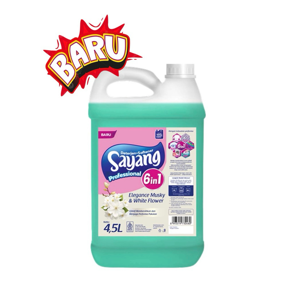 BARU! Detergen Sayang 6in1 Profesional Detergen + Pewangi 4,5L