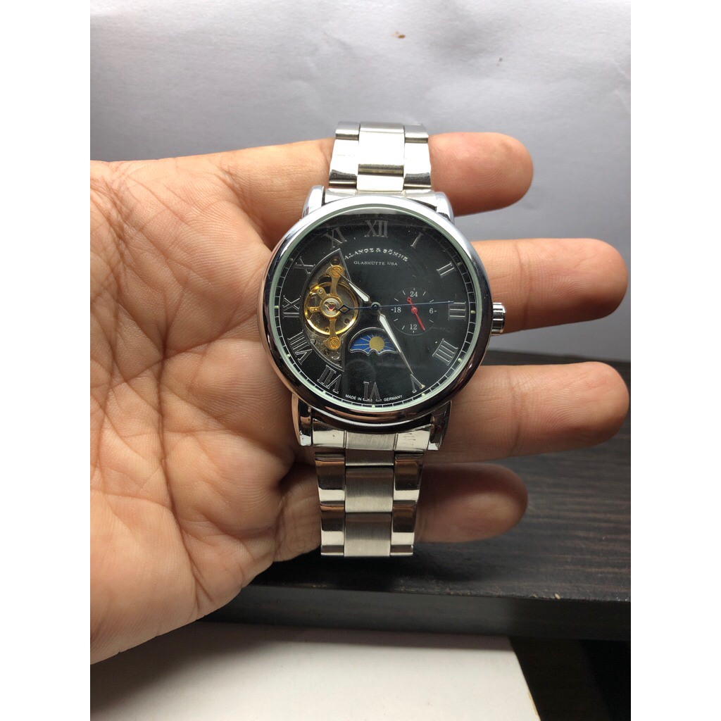 jam tangan pria A lange and sohne otomatis vintage mulus