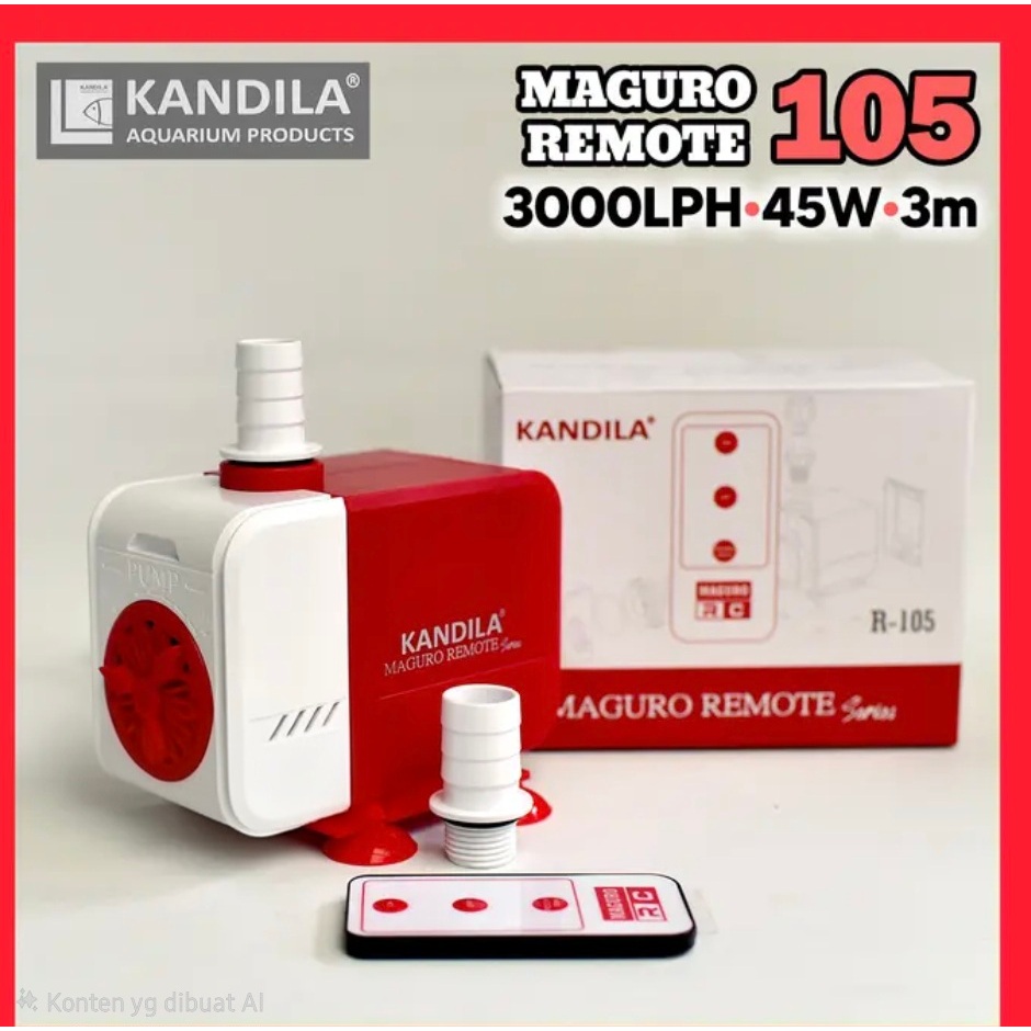 Pompa Kandila MAGURO REMOTE 105 3000 LPH akuarium kolam