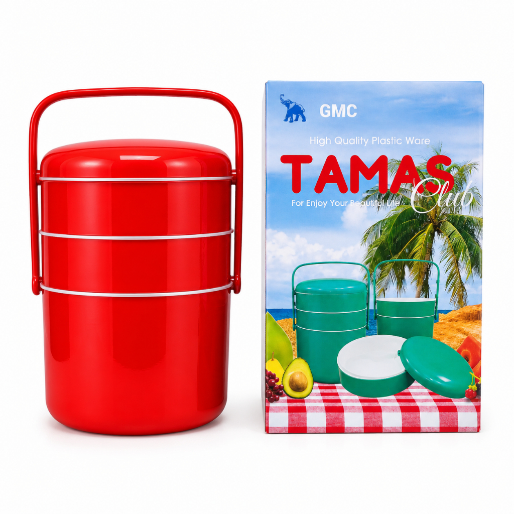 Rantang piknik bekal makanan tamas GMMC plastik susun 3 grosir
