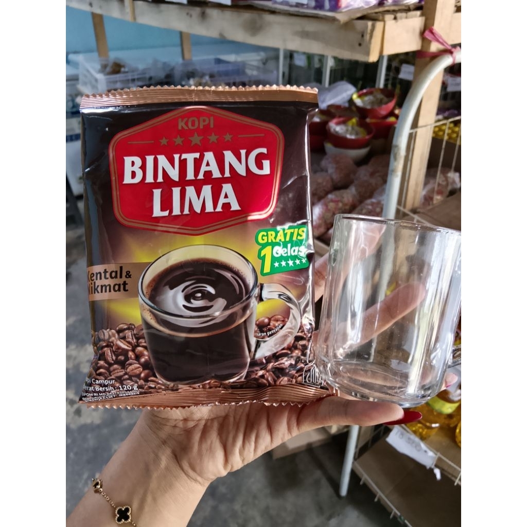 kopi bintang 5 (gratis gelas)