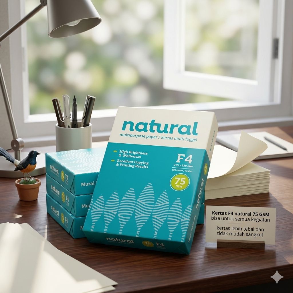 NATURAL F4 KERTAS F4 NATURAL 75 GSM