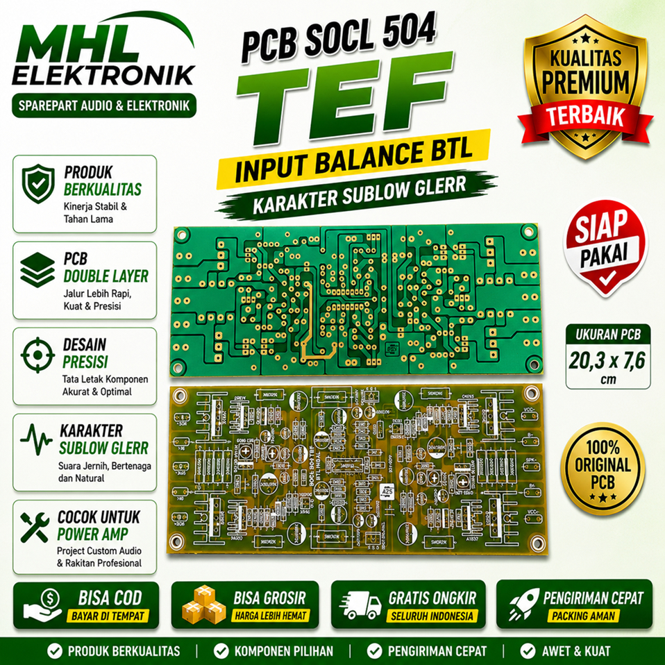 PCB SOCL 504 TEF BTL Input Balance SOCL 504 TEF INBAL BTL AZS-125