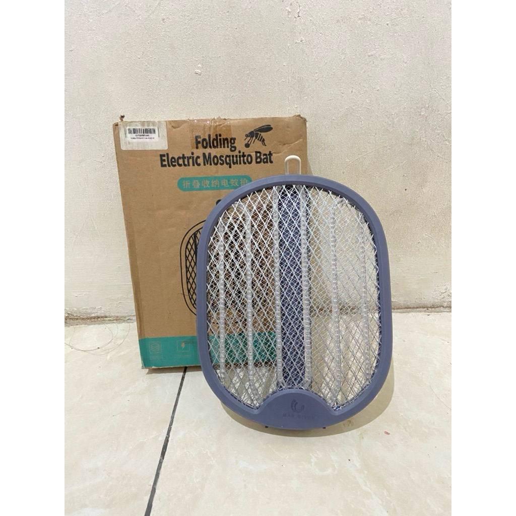 Raket Nyamuk Multifungsi Lipat Lampu Smart HAN RIVER