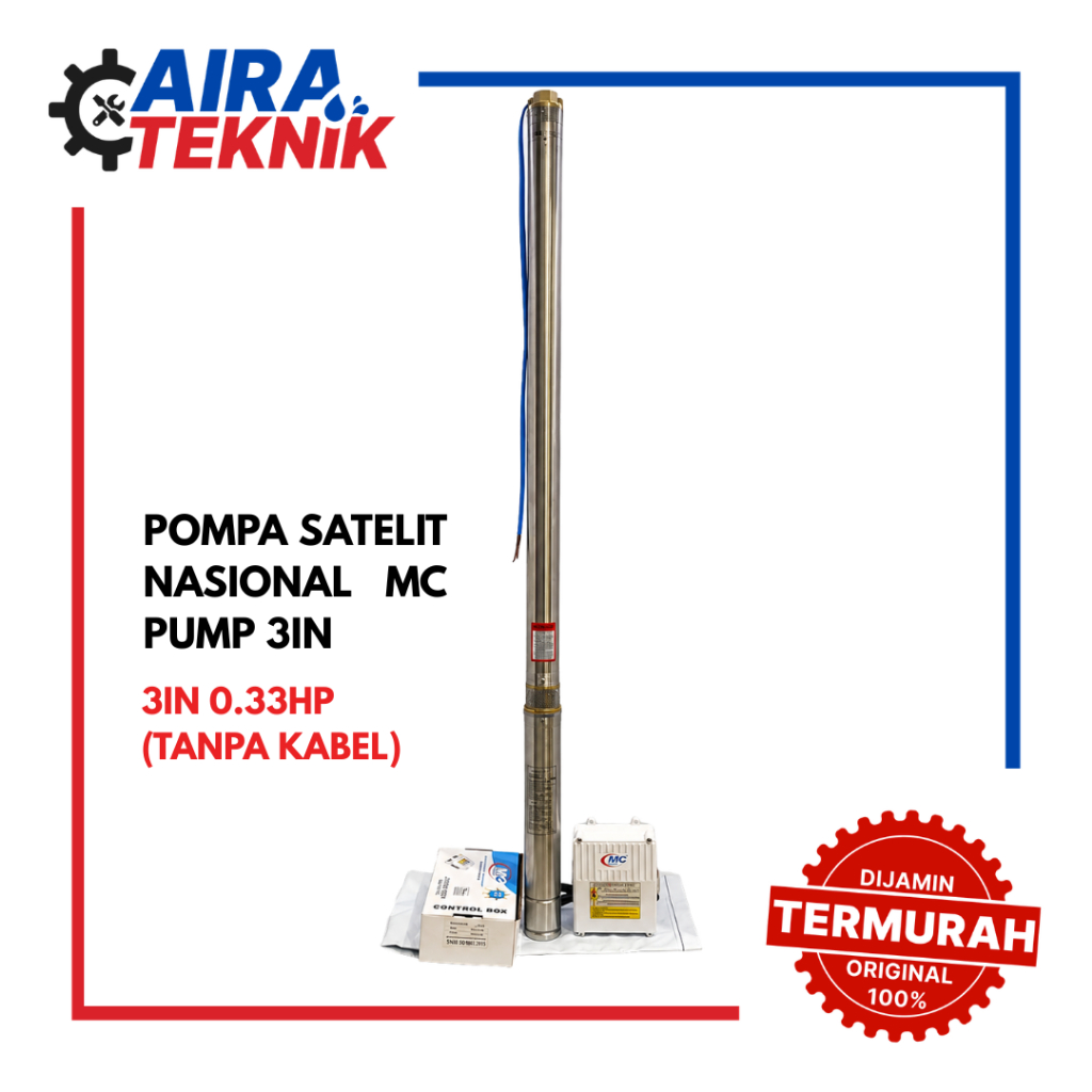[POMPA SATELIT] MC PUMP 3IN 0,33HP (TANPA KABEL)
