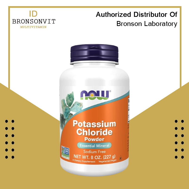 Now Food Potassium Chloride Powder 227 gram Bubuk Potasium klorida 100% ORI USA