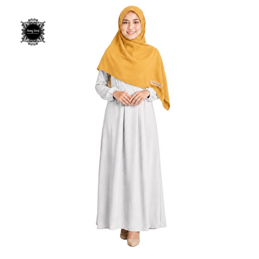Inong Scarf - Hijab Polos Wanita Segi 4 Warna Kuning