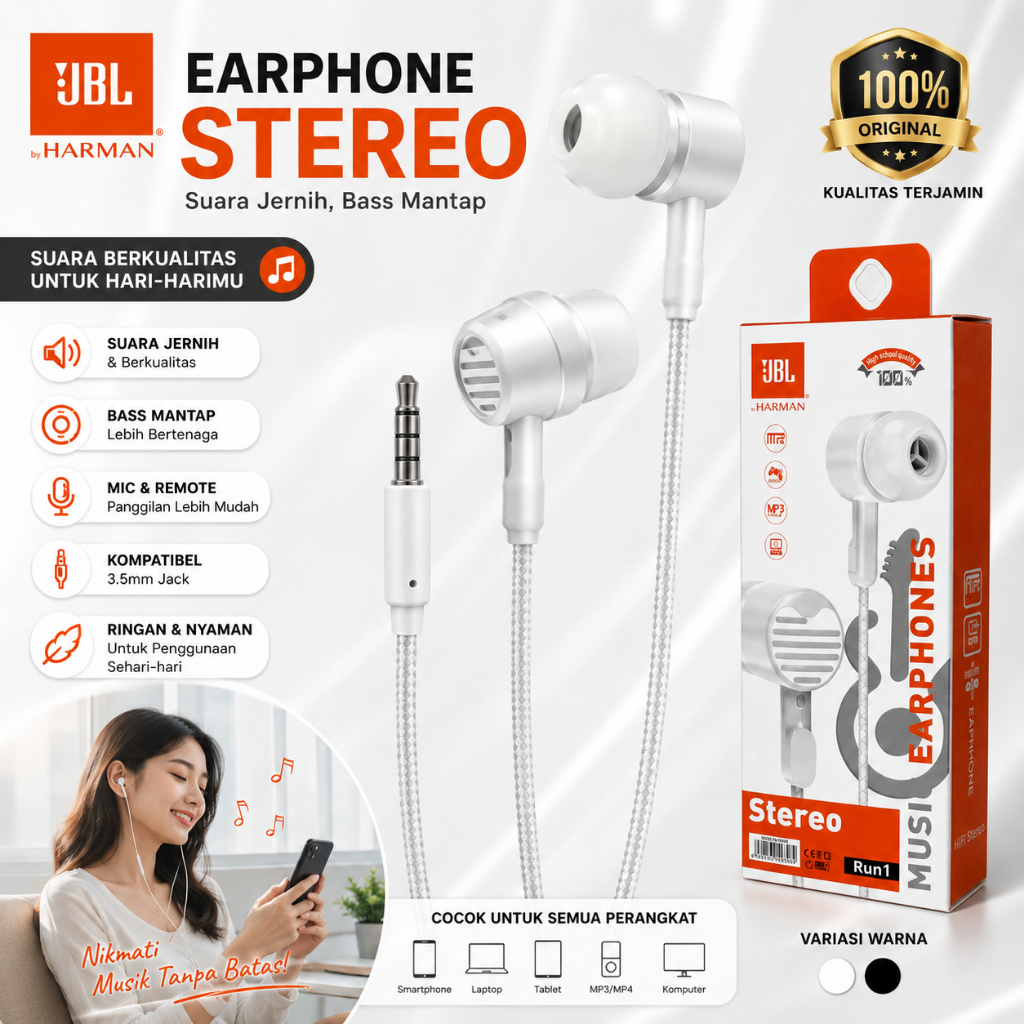 Headset Music Kabel Panjang Obral Murah