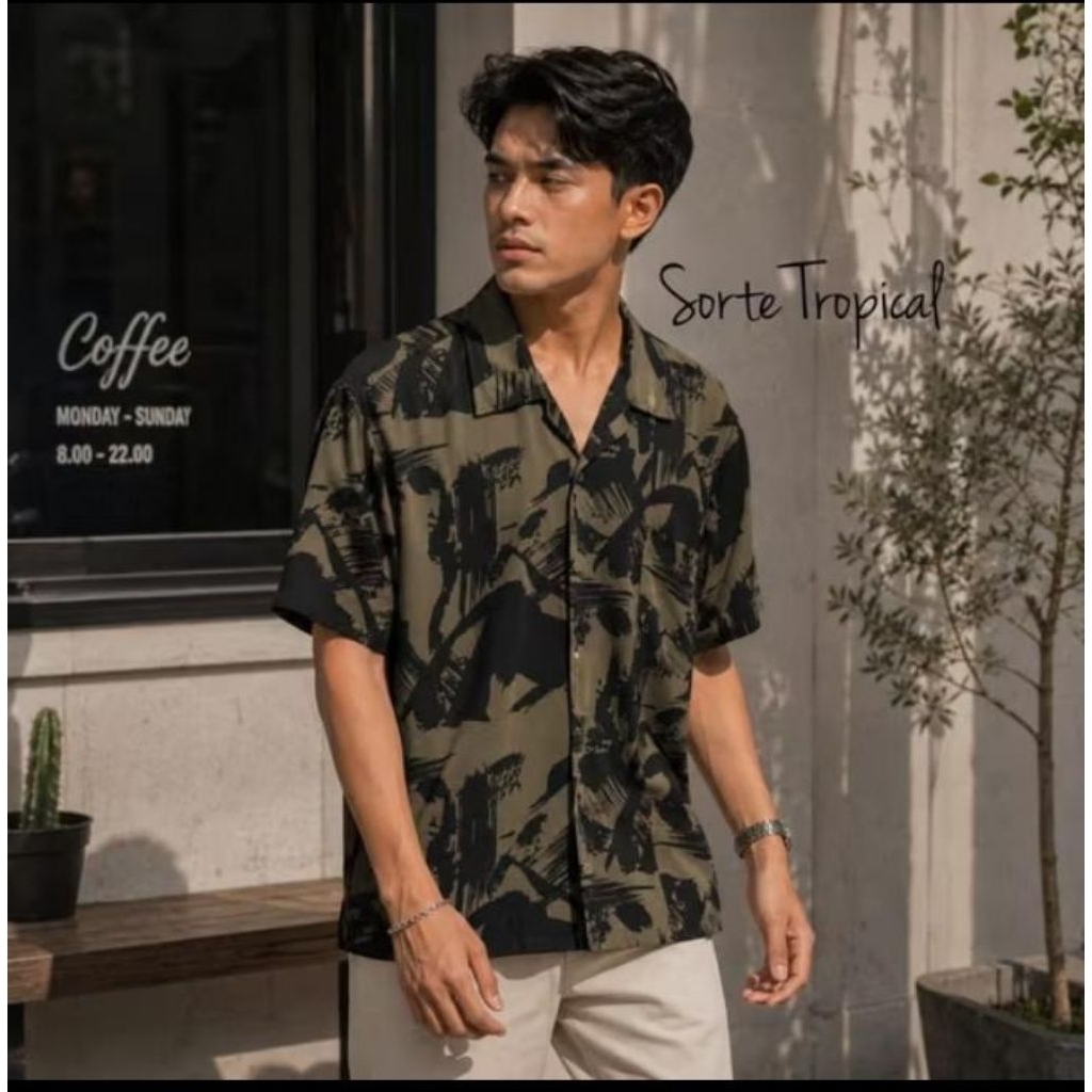 kemeja Hawaii rayon premium best seller