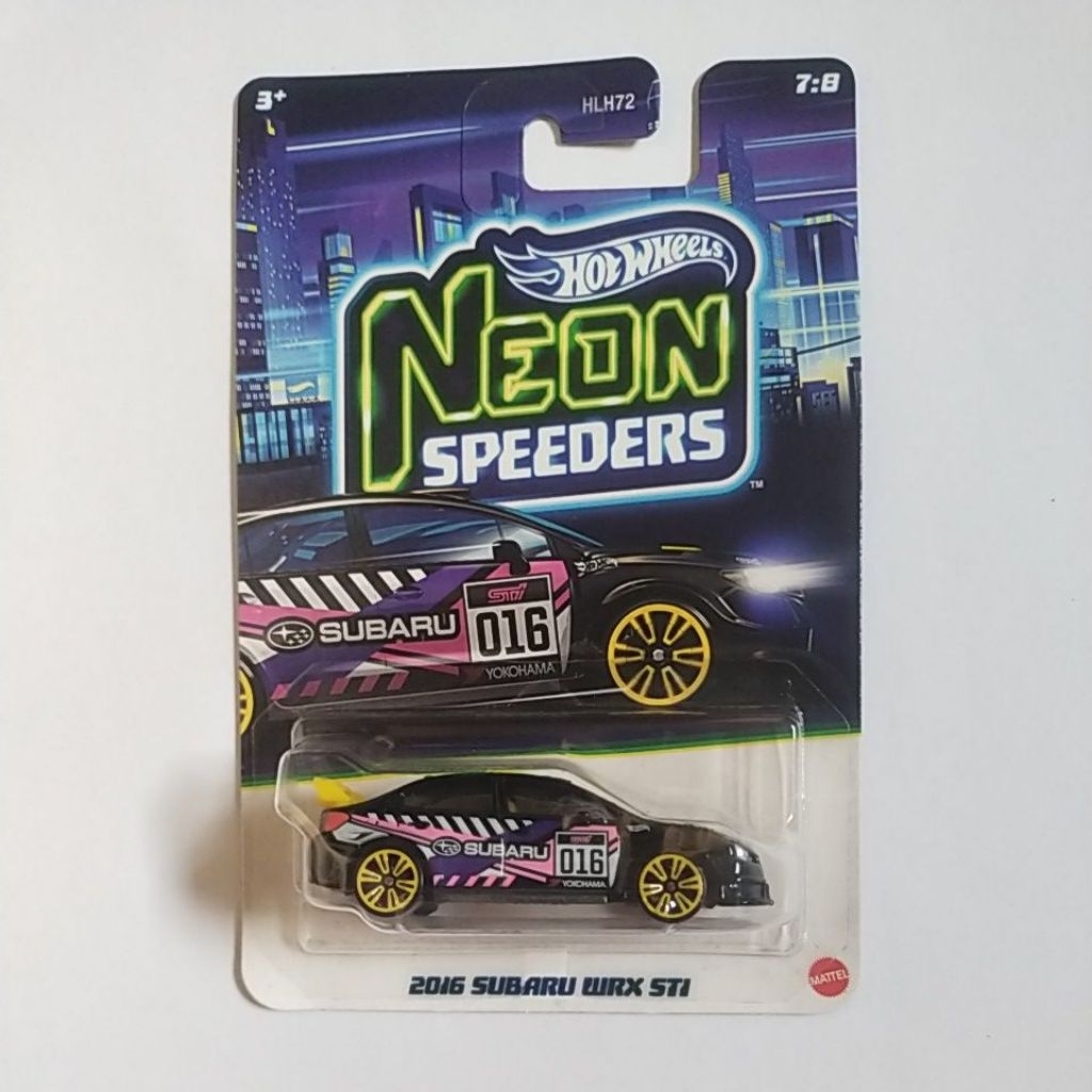 Hot Wheels Neon Speeders 2016 Subaru WRX STI 2026