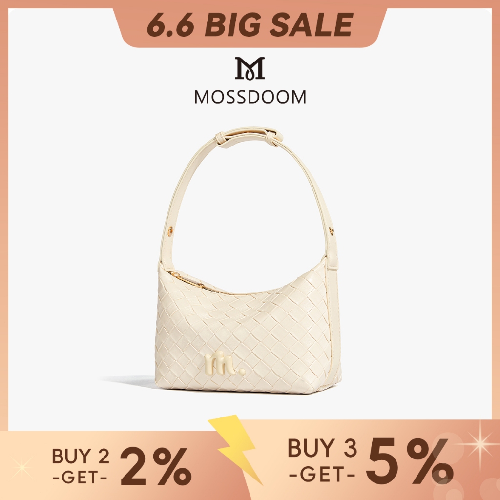 MOSSDOOM Tas Wanita Celestia Bag Tren Fashion Tas Bahu Anyaman Vintage