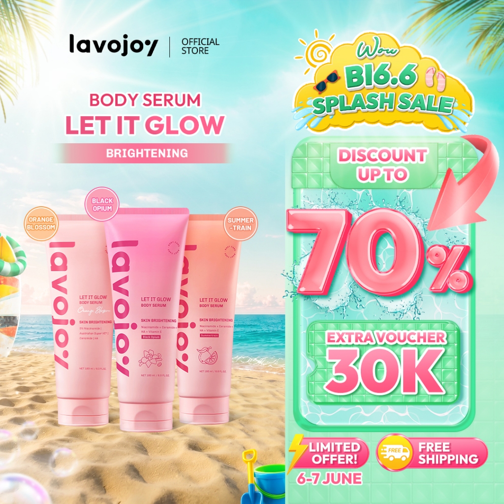 Lavojoy Let It Glow Body Serum Skin Brightening Upgraded Version | Body Serum Untuk Mencerahkan Dan 