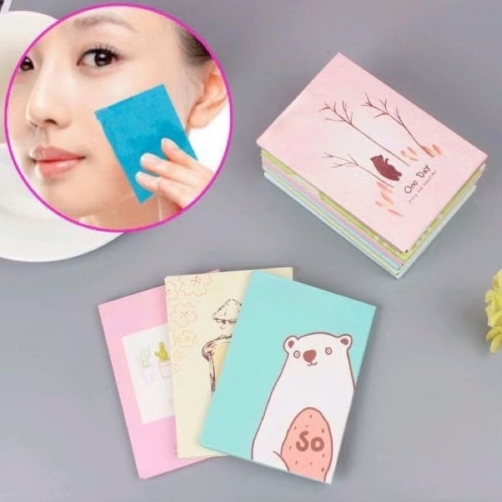 Kertas Tisu Wajah Tissue Penyerap Minyak Berlebihan Wajah Muka Facial Oil Paper PRP