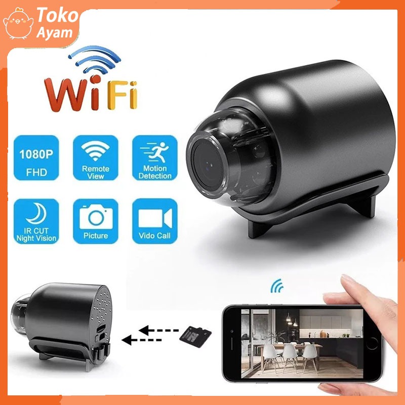 Mini Hidden Camera 4K HD Wifi Detector Kamera Pengintai Super Wide