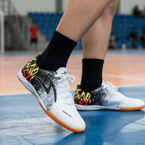 Sepatu Futsal specs Ewaklok Hitam Putih