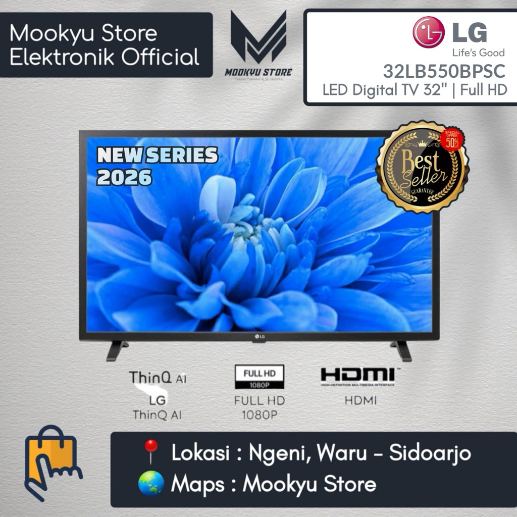 LG LED TV 32 inch 32LB550 | 32LB550BPSC | Digital TV & IPS Panel (2026)