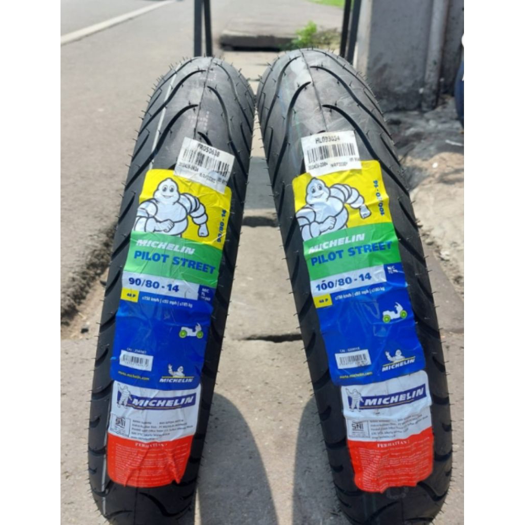 Ban Michelin pilot street Ukuran 90/80 14 & 100/80 14