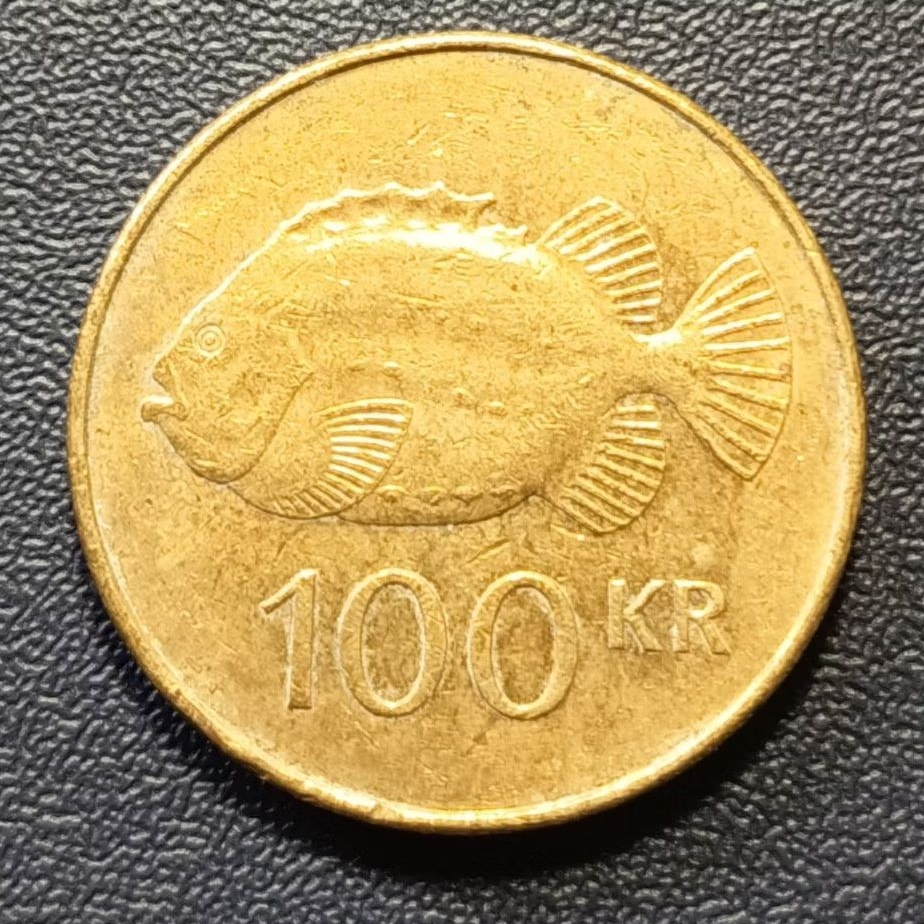 Koleksi Koin Asing islandia 100 Kronur