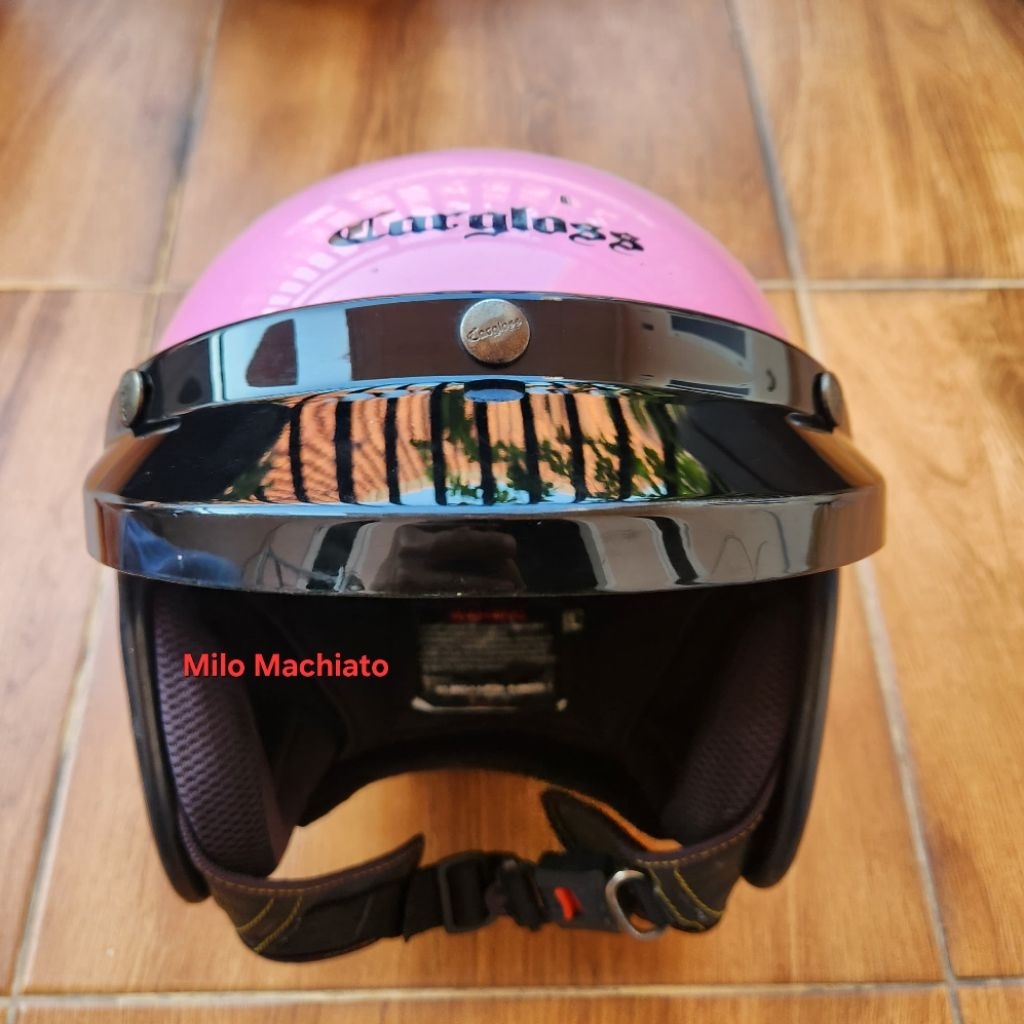 Helm Cargloss size XL Pink Glossy ORIGINAL SECOND