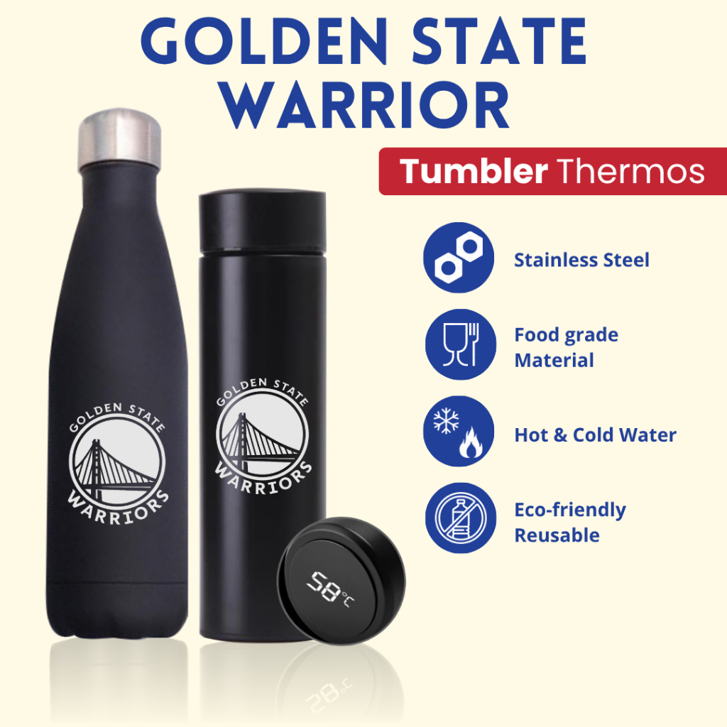GOLDEN STATE WARRIOR - TUMBLER TERMOS CUSTOM DESAIN LOGO GOLDEN STATE WARRIOR