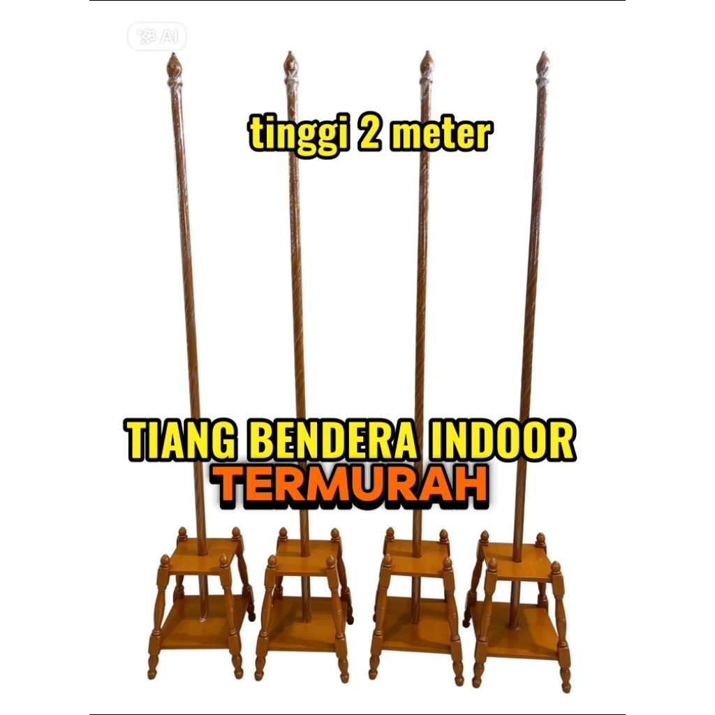 TIANG BENDERA INDOOR TIANG BENDERA STAINLES TIANG BENDERA KAYU