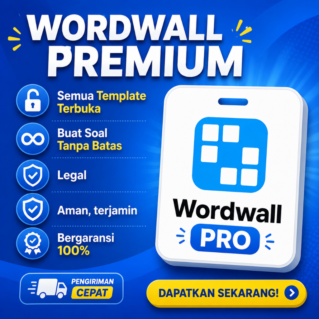 Wordwall Pro Unlimited Garansi 100%