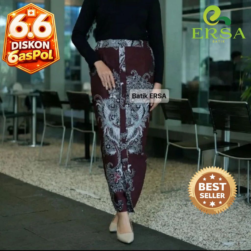 Rok Batik Wanita Jarik Wiru Solo 6.6 SUPER FASHION DAY | Rok Batik Jumbo M-XXL Motif Wikarya Raja Bu