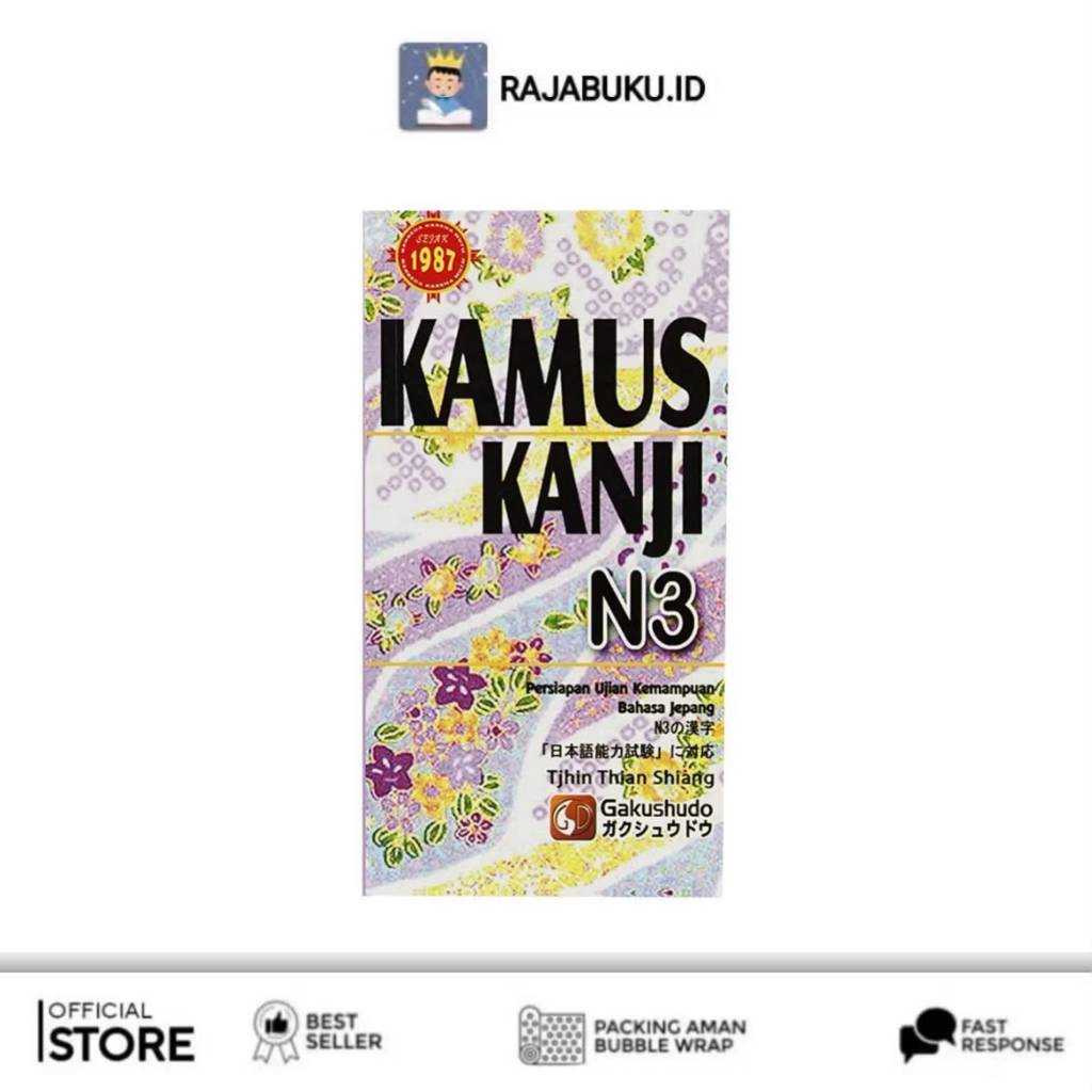 Kamus Kanji N3 Metode Gakushudo