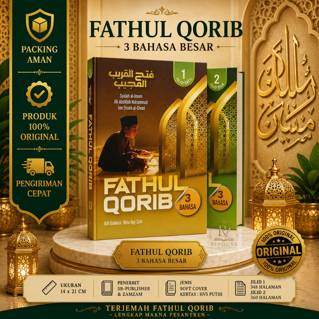 TERJEMAH FATHUL QORIB BESAR 2 JLD / Fathul qorib makna pesantren / terjemah fathul qorib 3 bahasa / 