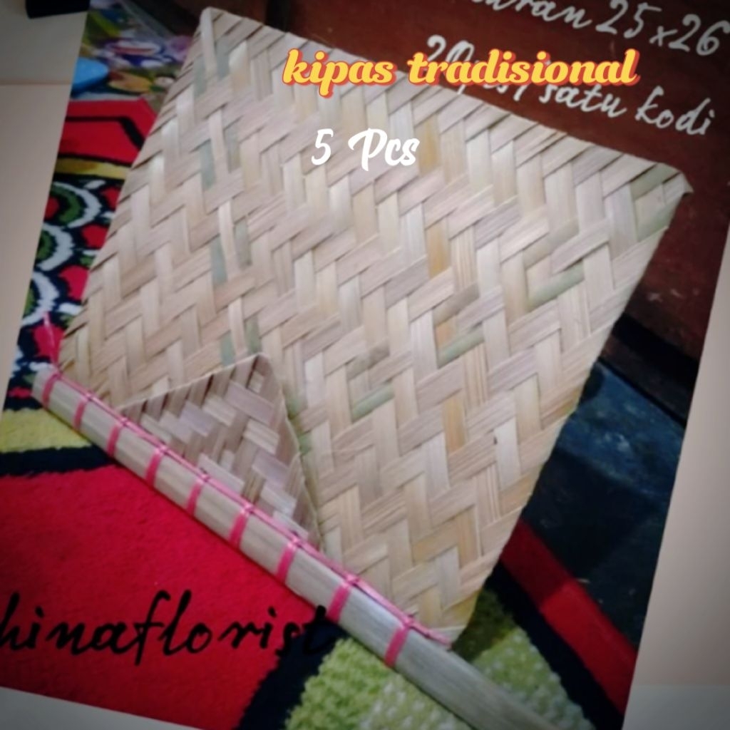 Kipas Sate Bambu Hihid Anyaman Bambu Kipas Tradisional Anyaman