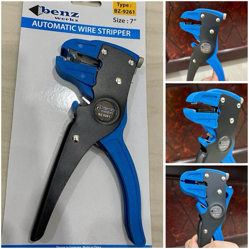 BENZ BZ-9261 Tang kupas kabel f tang wayar tang kabel. Tang wayer otomatis wire stripper 7 inci