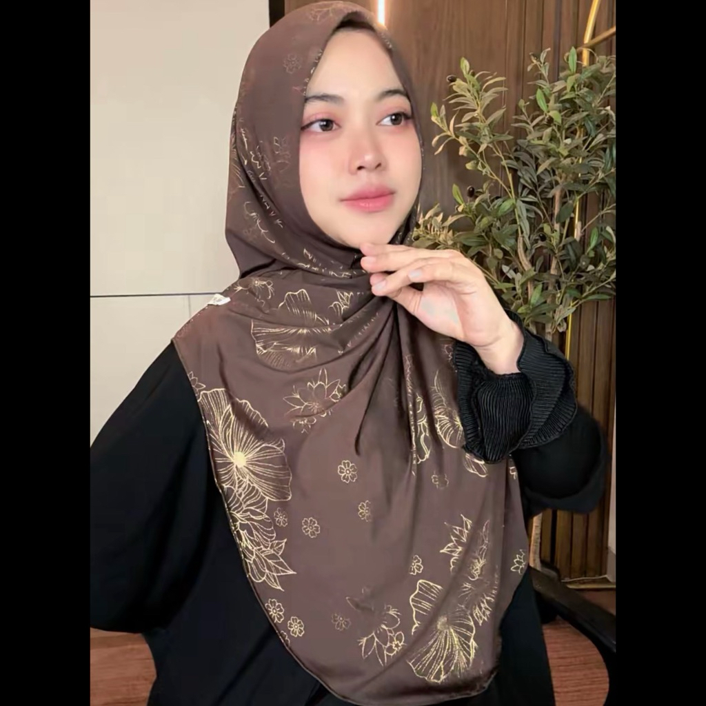 Hijab Instan Putar Briela Jersey Motif Fugi Ori Ayyuby